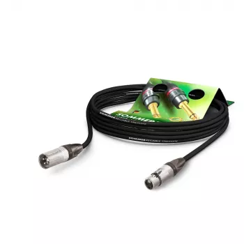 Sommer Cable SC-Primus Microphone Cable, 2 x 0.50 mm², XLR 3-Pin Female to XLR 3-Pin Male, NEUTRIK, Black, 5 m (PRMFU0500-SW)