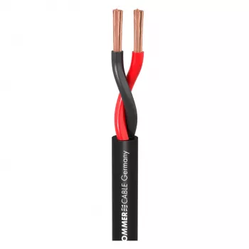 Sommer Cable 440-0051 Meridian Mobile SP240 2 x 4.0 mm² Speaker Cable - Black - Sold per Meter