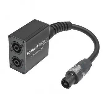 Sommer Cable SPY-N153 Speaker Plug Audio Adapter, Straight, Anthracite