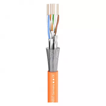 Sommer Cable SC-Mercator CAT.7 S/FTP Network Installation Cable 8x Inner Conductor 4x2² FRNC - Orange