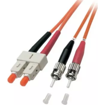 EFB Elektronik ECOFIBER Duplex optički patch kabel SC-ST, OM2 50/125 µm, LSZH, 15 m, narančasti