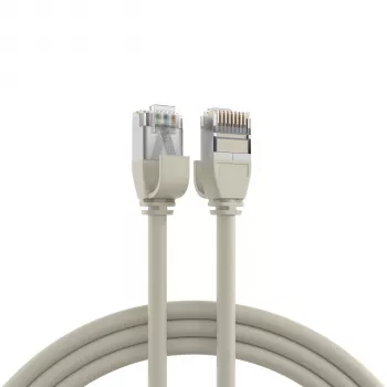 EFB Elektronik RJ45 patch kabel Cat.6A U/FTP TPE 4mm Ultraflex sivi 3m