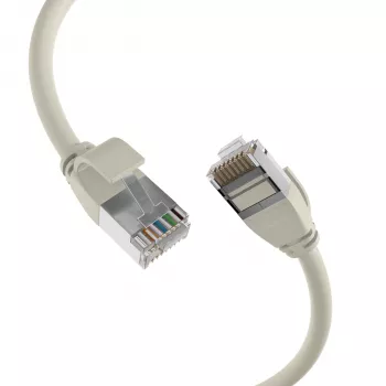 EFB Elektronik RJ45 patch kabel Cat.6A U/FTP TPE 4mm Ultraflex sivi 3m