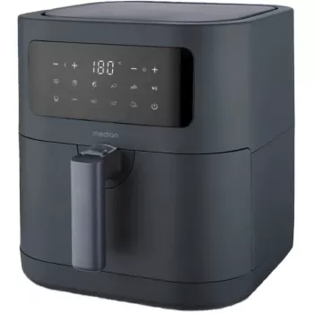 MEDION Life MD 11740 E40 XL friteza na vrući zrak, siva, 2150 W, košara 5,2 L