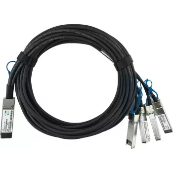 BlueLAN-kompatibilni Mellanox MCP7H50-V001R30 pasivni 200GBASE-CR4 QSFP56 na 2x100GBASE-CR2 QSFP56 Direct Attach Breakout kabel, 1 metar, AWG26