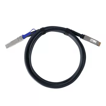 BlueOptics Fortinet FN-CABLE-QSFPDD-DAC-02 kompatibilni BlueLAN BL292901X2M26 QSFP-DD Direct Attach bakreni kabel, 400GBASE-CR4, 26 AWG, 2 metra
