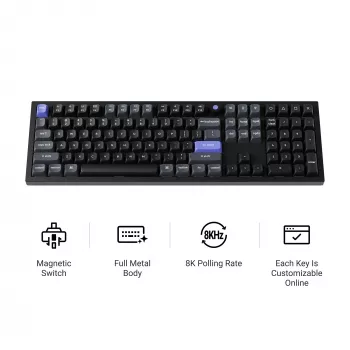 Keychron Q6HW-P1 Full Size magnetska bijela mehanička tipkovnica