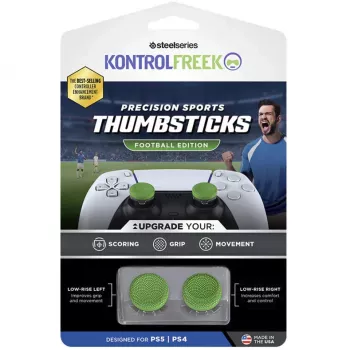 SteelSeries KontrolFreek Precision Sports Thumbsticks Football Edition (zeleno/crno, 2 komada, za PlayStation 5/4 kontroler)
