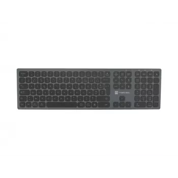 NATEC NKL-1976 Dolphin FR bežična Bluetooth 5.0 + 2,4 GHz X-Scissors aluminijska slim tipkovnica - francuski AZERTY raspored - Space Grey