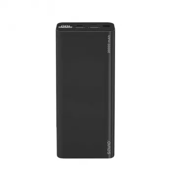 SAVIO BA-05 20000 mAh power bank crni