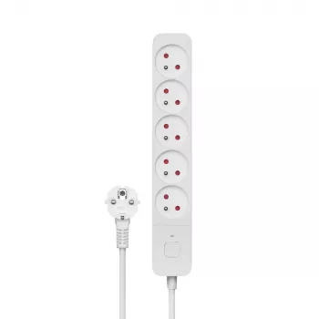 SAVIO produžni kabel 5 utičnica 3m crni