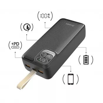 Hawk HW-PB30000 power bank 30000mAh crni