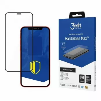 3MK HardGlass Max Tempered Glass Screen Protector for Apple iPhone 12 / 12 Pro - Black