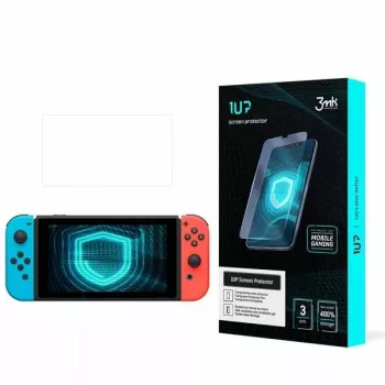 3MK 1UP Gaming zaštitna folija za zaslon za Nintendo Switch (3 paketa) - fleksibilna polimerna folija, samozacjeljujuća, kristalno čista