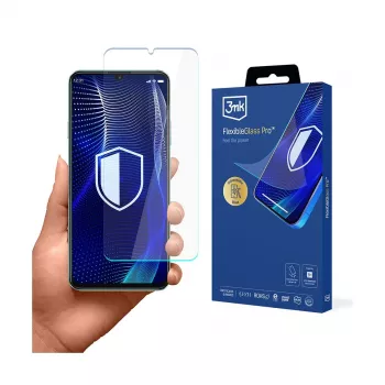 3MK PROTECTION FlexibleGlass Pro zaštitna folija za zaslon za Huawei Nova Y72 - hibridno staklo, tvrdoća 7H, 0,3 mm, oleofobni premaz, 2,5D zaobljeni rubovi, kompatibilno s maskom, samozacjeljujuće
