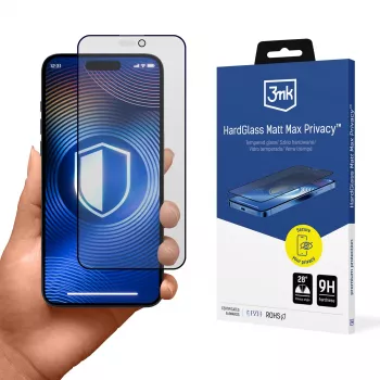 3MK HardGlass Matt Max Privacy zaštitna folija za zaslon za Apple iPhone 16 Pro