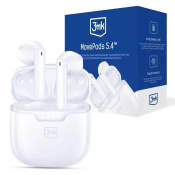 3MK PROTECTION 3mk Movepods 5.4 True Wireless Stereo slušalice s Bluetooth 5.3, ENC, IPX4, do 35h baterije, USB-C