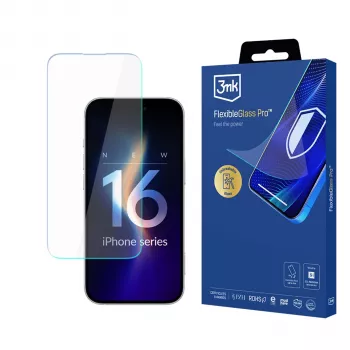 3MK FlexibleGlass Pro hibridna staklena zaštitna folija za zaslon za Apple iPhone 16 Pro