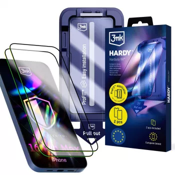 3MK PROTECTION Apple iPhone 16 Pro Max - 3mk Hardy Hardura 9H kaljeno staklo zaštitna folija za zaslon