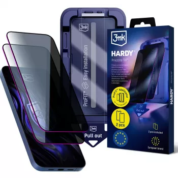 3MK PROTECTION Apple iPhone 15/16 Hardy Privzone 9H zaštitna folija za zaslon protiv znatiželjnih pogleda