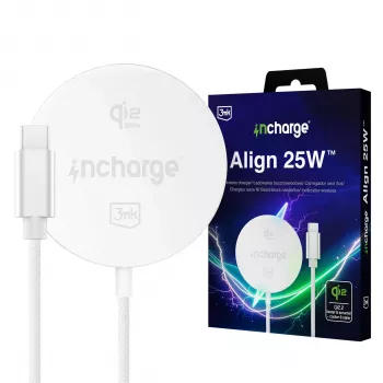 3mk incharge Align Qi2 25W za Android bijeli