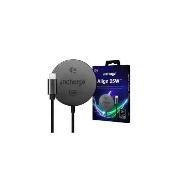 3mk incharge Align Qi2.2 25W za Apple crni