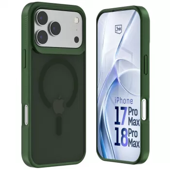 3MK PROTECTION Apple iPhone 17 Pro Max Hardy Hazy MagCase zelena