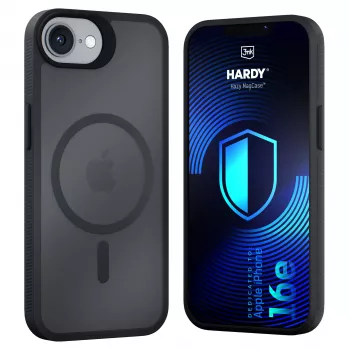 3MK PROTECTION Apple iPhone 16E/ iPhone 17E - 3mk Hardy Hazy MagCase crna
