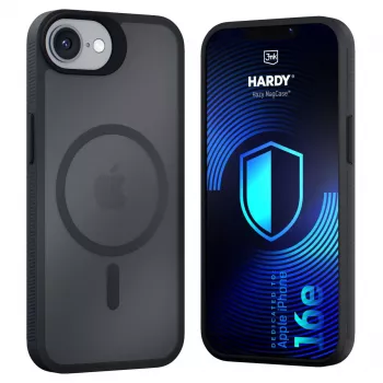 3MK PROTECTION Apple iPhone 16E/ iPhone 17E - 3mk Hardy Hazy MagCase crna
