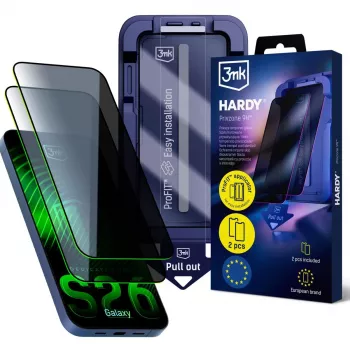 3MK PROTECTION Samsung Galaxy S26 - 3mk Hardy Privzone 9H zaštita za zaslon protiv znatiželjnih pogleda