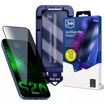 3mk HardGlass Max zaštita za zaslon protiv znatiželjnih pogleda za Samsung Galaxy S26