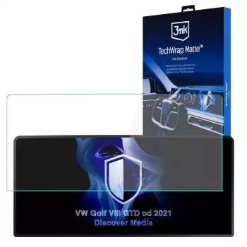 3MK PROTECTION TechWrap mat zaštitna folija za središnji zaslon za VW Golf VIII GTD 2021- Discover Media