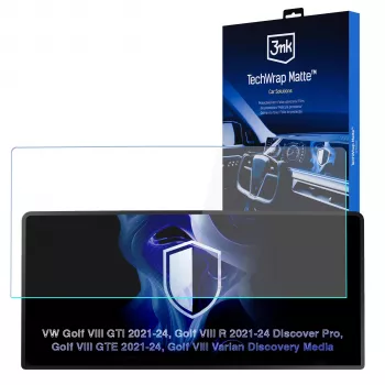 3MK PROTECTION TechWrap mat zaštitna folija za središnji zaslon za VW Golf VIII R 2021-24 Discover Pro
