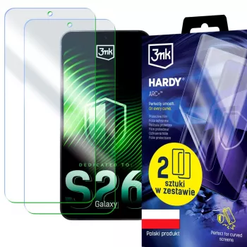 3MK PROTECTION Samsung Galaxy S26 - 3mk Hardy ARC+ zaštitna folija za zaslon (pakiranje 2 kom)