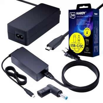 3MK PROTECTION 3mk HARDY napajanje za prijenosno računalo 65W za HP 20V USB-C/DC 4,5 x 3,0