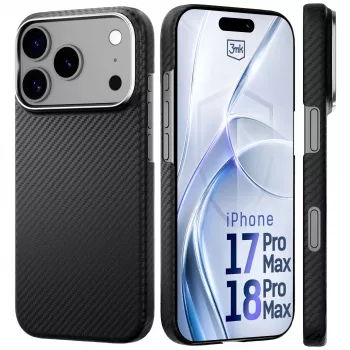 3MK PROTECTION Apple iPhone 17 Pro Max Hardy Aramid MagCase - crna