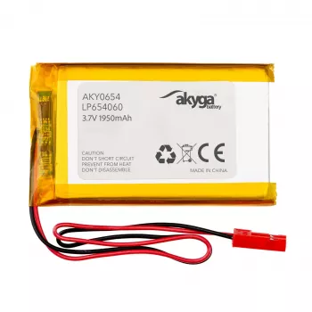 Akyga AKY0654 LP654060 Li-Po baterija 3,7 V 1950 mAh, PCM, JST 2,54 2-pinski, 150 mm