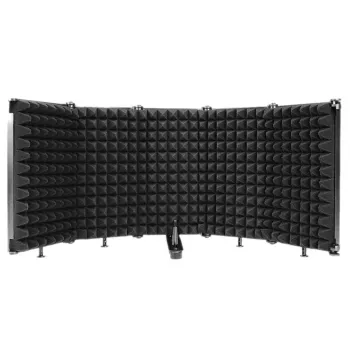 Mozos MSHIELD-CABIN-ECO Acoustic Isolation Shield for Microphone, 5-Panel, Black