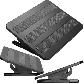 MOZOS FS4 Ergonomic Footrest with Height and Tilt Adjustment, Black