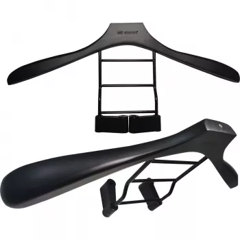 MOZOS WS-BK Car Clothes Hanger for Headrest, Black/Silver, Stainless Steel & ABS, 20 kg Capacity