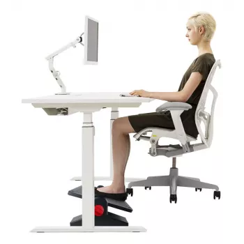 MOZOS FS7 ergonomsko podnožje za noge za ured, podesivo po visini i nagibu, crno