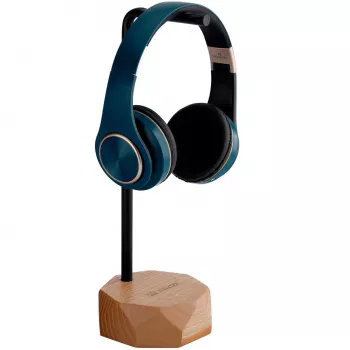MOZOS HS-PRO-LIGHT stalak za slušalice od drva, jasena i željeza, 35 cm, svijetlosmeđi