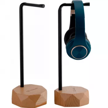 MOZOS HS-PRO-LIGHT stalak za slušalice od drva, jasena i željeza, 35 cm, svijetlosmeđi