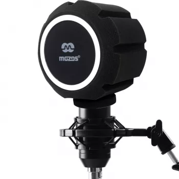 MOZOS PS-5 kuglasti pjenasti pop filter za mikrofon - crni