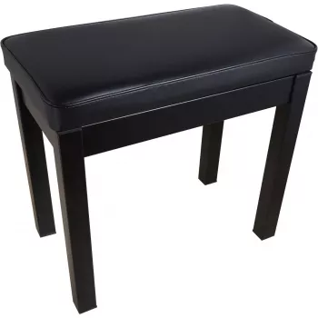 MOZOS PB03 Piano Bench – Adjustable Height, Eco-Leather, Black