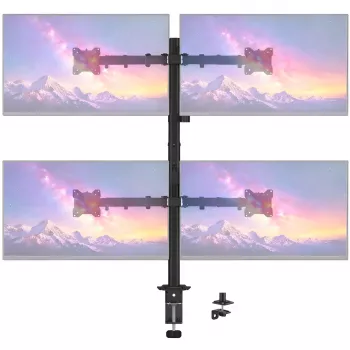 MOZOS MS04 VESA stolni nosač za 4 monitora 17-32 inch crni