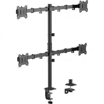 MOZOS MS04 VESA stolni nosač za 4 monitora 17-32 inch crni