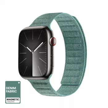 Crong Melange magnetska narukvica za Apple Watch 44/45/46/49 mm (tirkizna Melange)