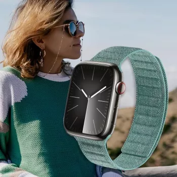 Crong Melange magnetska narukvica za Apple Watch 44/45/46/49 mm (tirkizna Melange)
