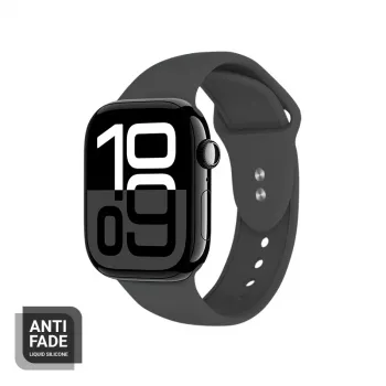 Crong Liquid Silicone narukvica za Apple Watch 44/45/46/49 mm - graphite